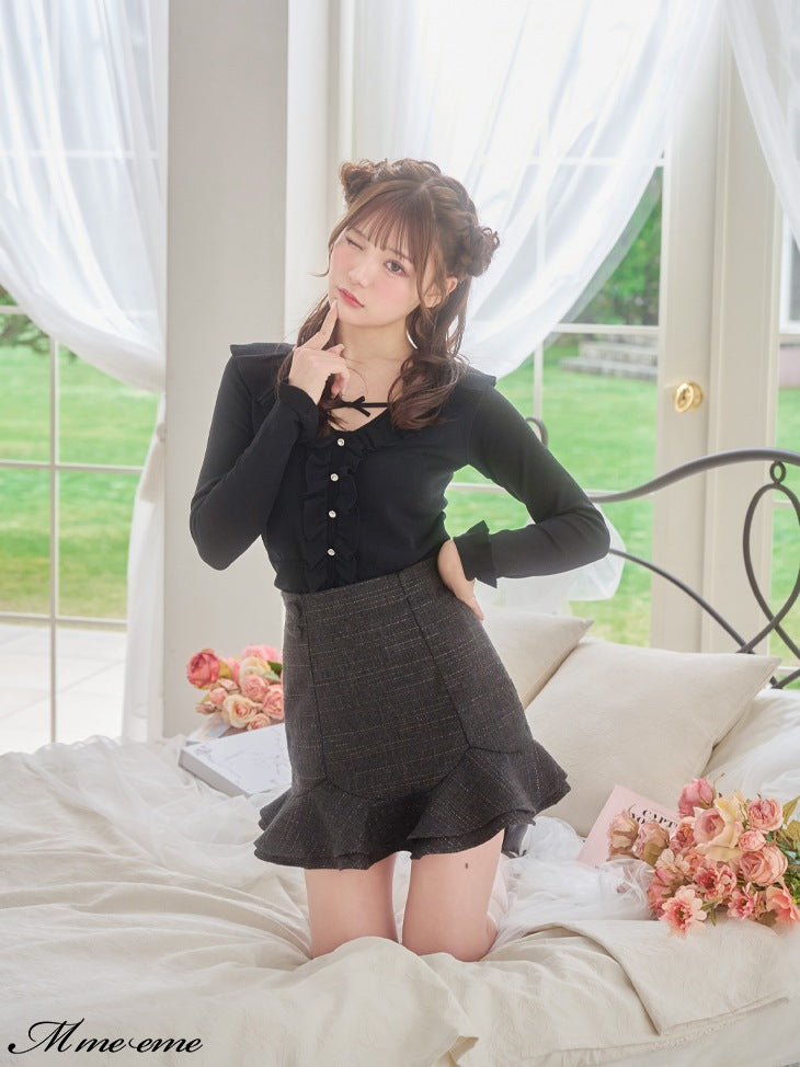 【SALE】Hem flare mini skirt (eme10307)