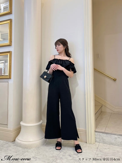 【SALE】Ruffle ribbon combineson (eme10407)