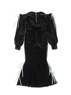 【SALE】Side line velour mermaid one piece(eme10456)