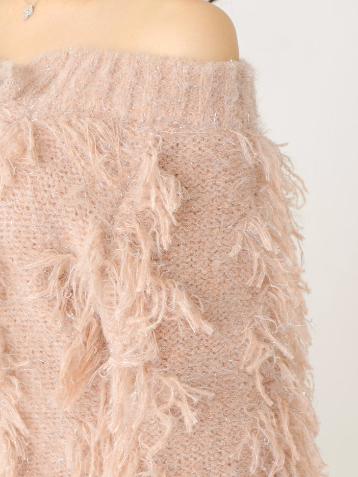 Fringe knit minionepiece(eme10534)