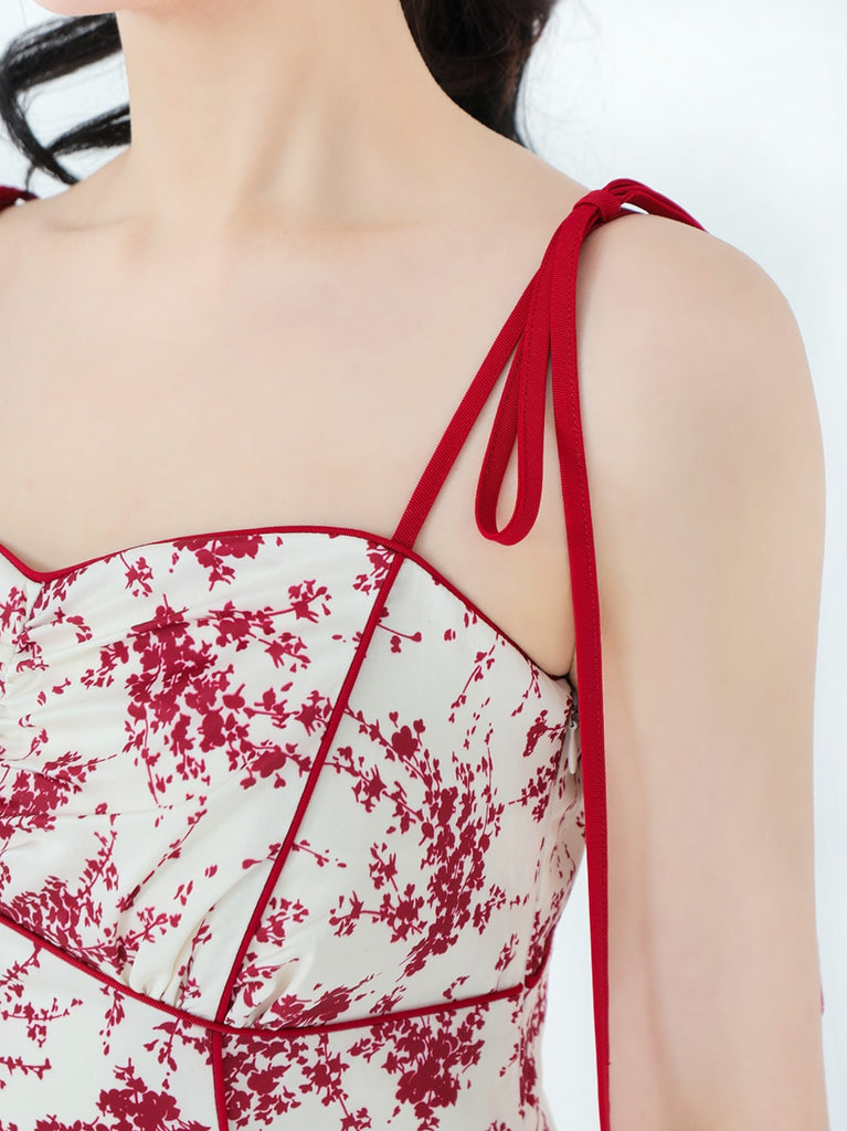 flower print cami onepiece(eme10542)