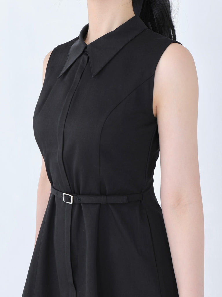 Back ribbon flare mini onepiece(eme10604)