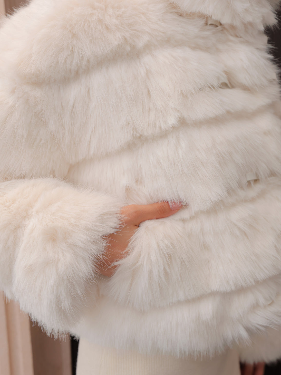 2way luxe faux fur coat(eme10780)