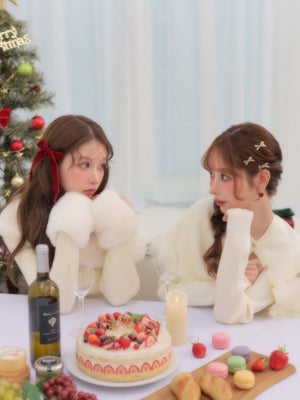 Fur shoulder mermaid onepiece(eme10739)