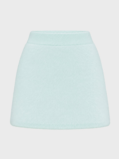 【SALE】【70％OFF】Sequin shaggy knit skirt(eme10216)