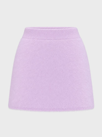 【SALE】【70％OFF】Sequin shaggy knit skirt(eme10216)