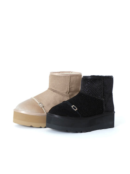 2way Velour Mouton Boots (eme10463)