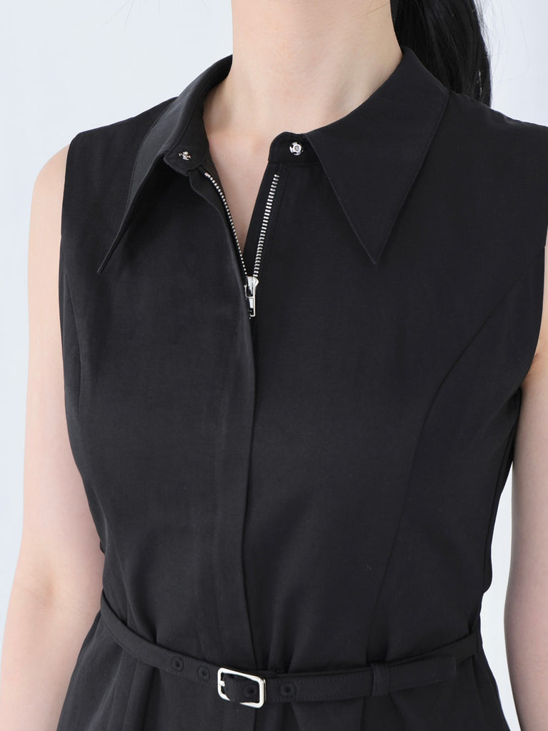 Back ribbon flare mini onepiece(eme10604)