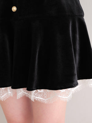 Classical velvet mini onepiece(eme10610)