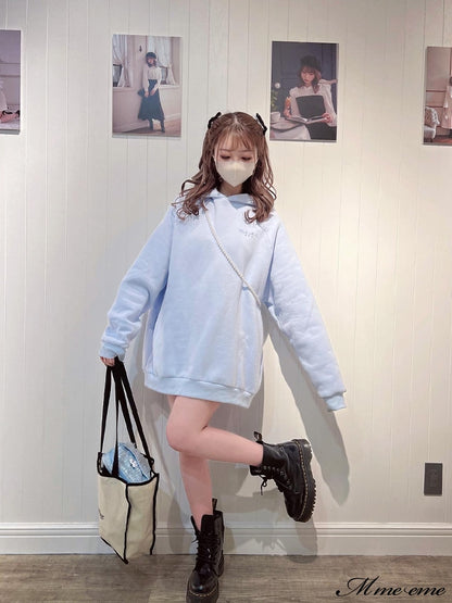 【sale】 Cinnamoroll?m me eme original illustration hoodie (eme10287)
