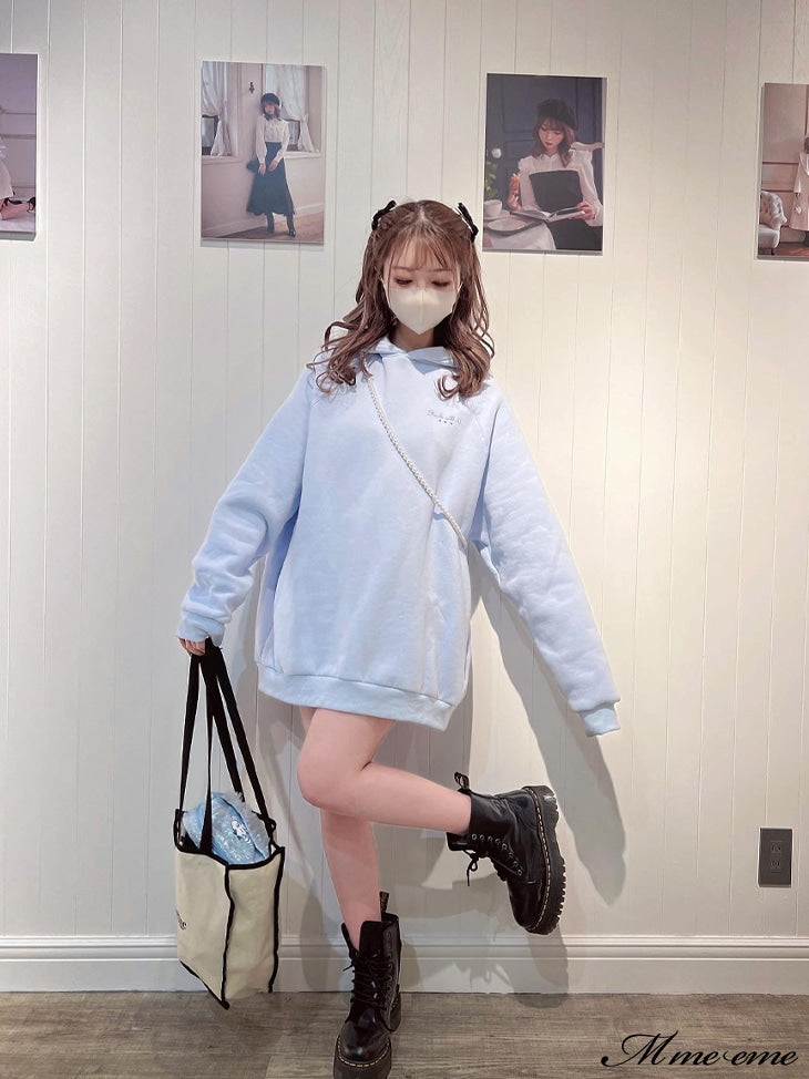 【sale】 Cinnamoroll&m me eme original illustration hoodie (eme10287)