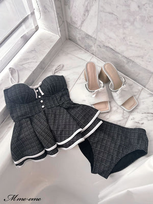 【SALE】Ribbon tweed mule (eme10312)