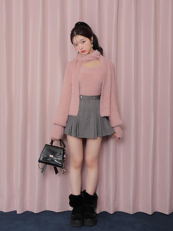 2way Velour Mouton Boots (eme10463)