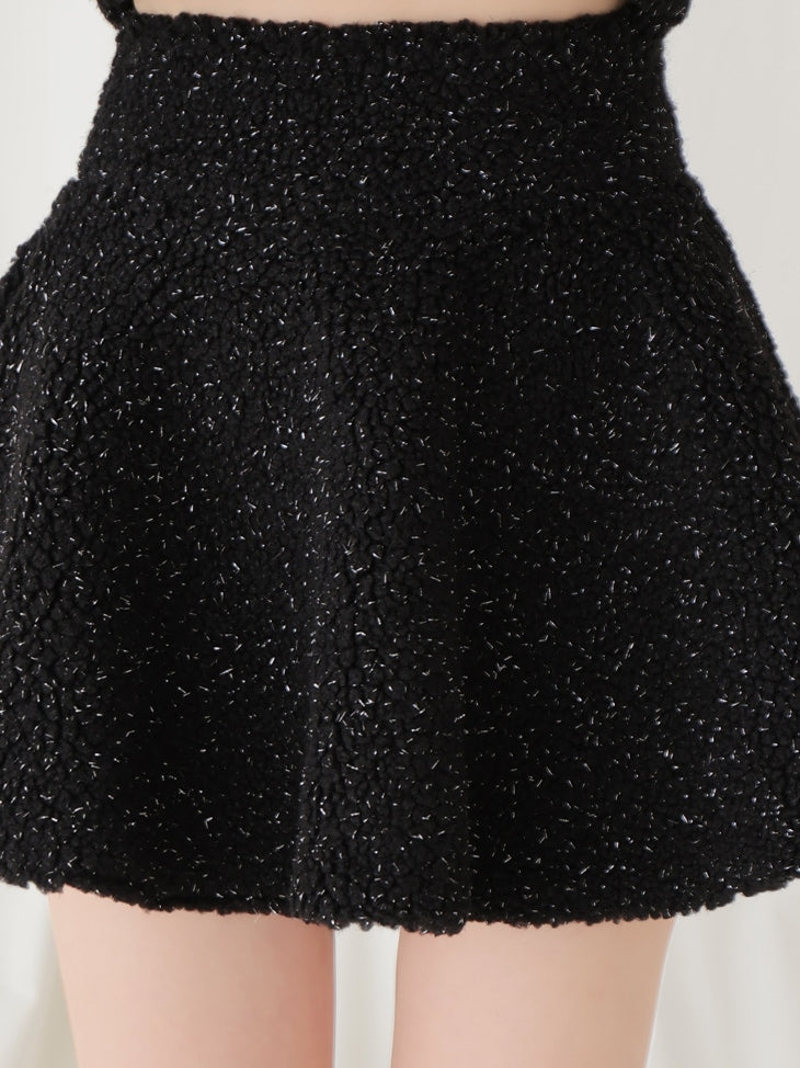 Boa flare mini skirt(eme10378)