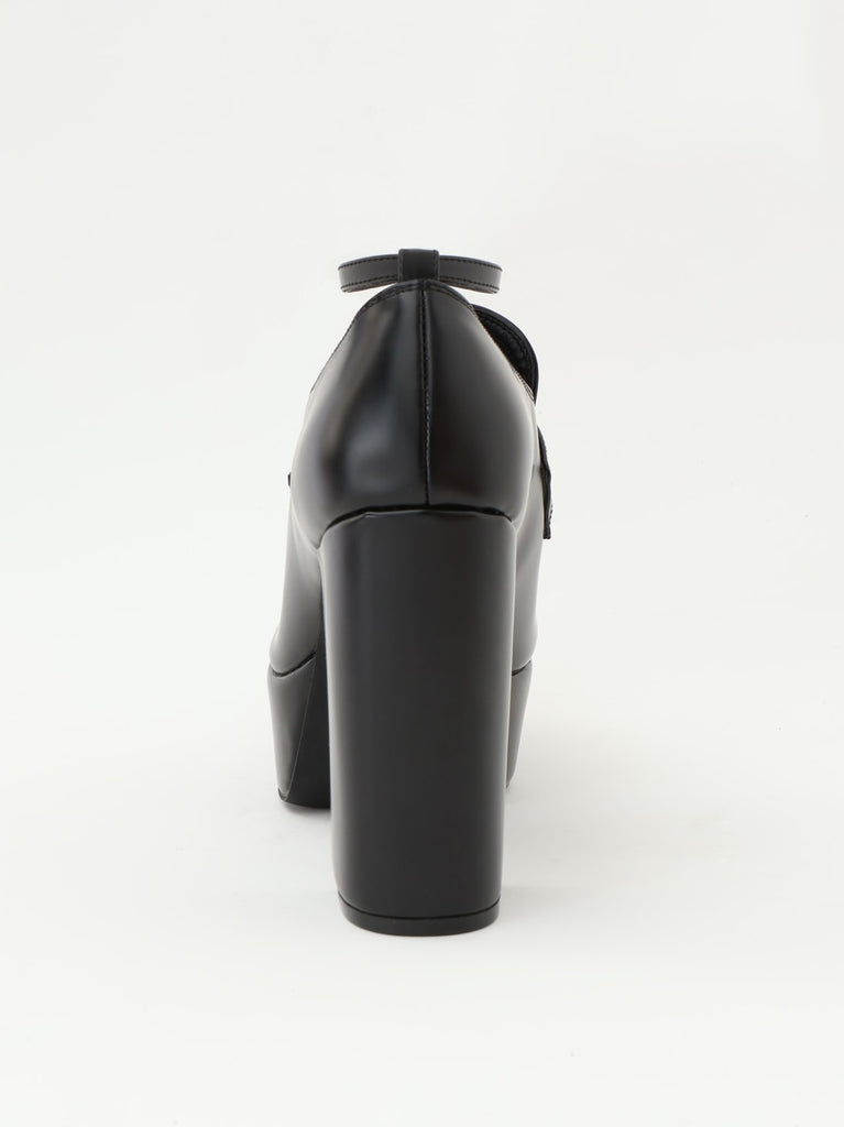 Studs leather loafer(eme10606)