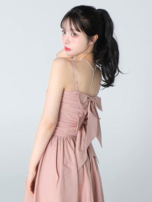 Back ribbon camisole tops(eme10470)