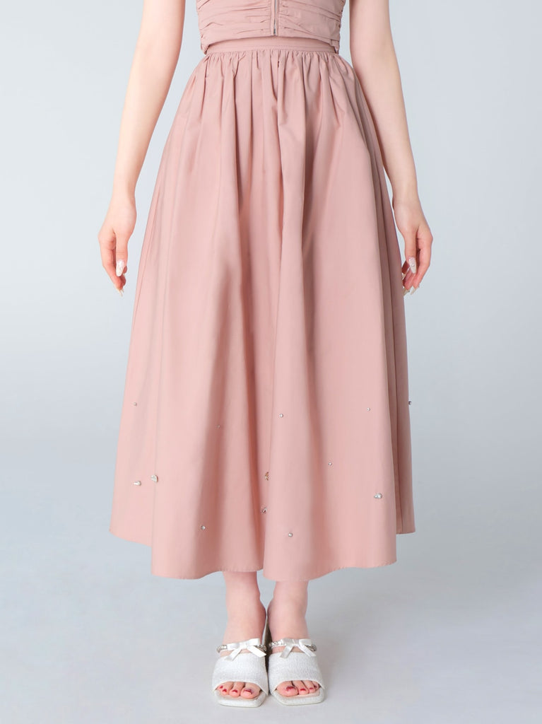 Bijou volume long skirt(eme10471)