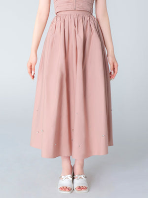 Bijou volume long skirt(eme10471)