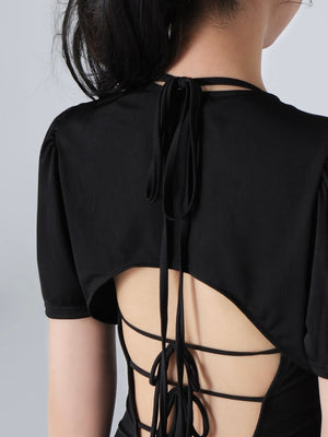 Back ribbon ensemble swimwear(eme10538)