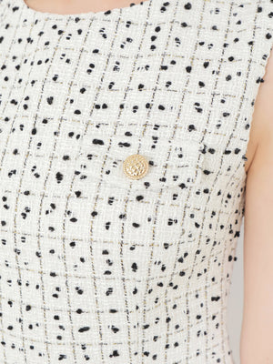 Check tweed mermaid mini onepiece(eme10545)