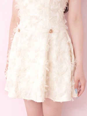 Flower tulle mini onepiece(eme10700)