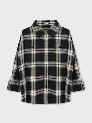 Urban check shirt outer(eme10801)