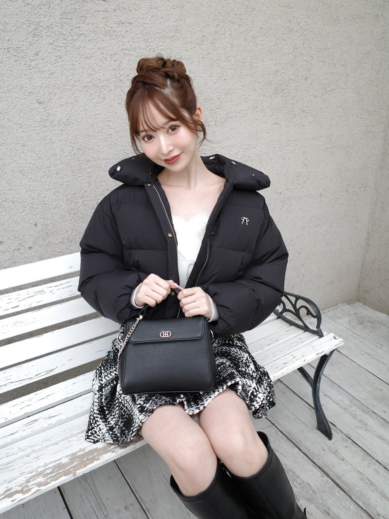 【SALE】Bijou cropped down jacket(eme10815)