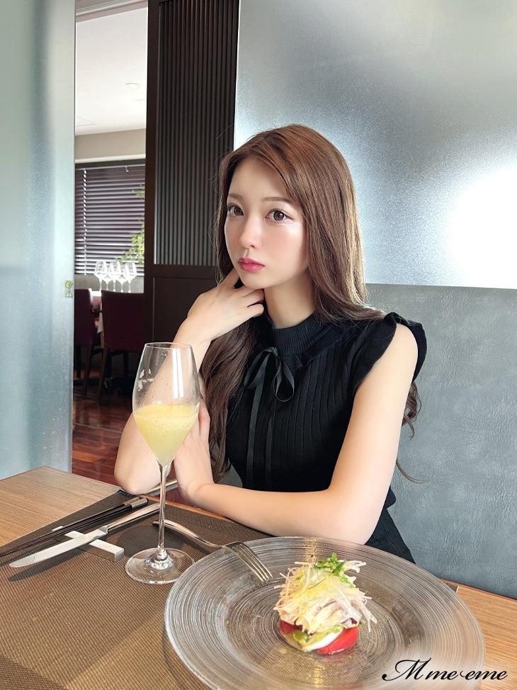 【SALE】Maid-like sleeveless knit (eme10232)