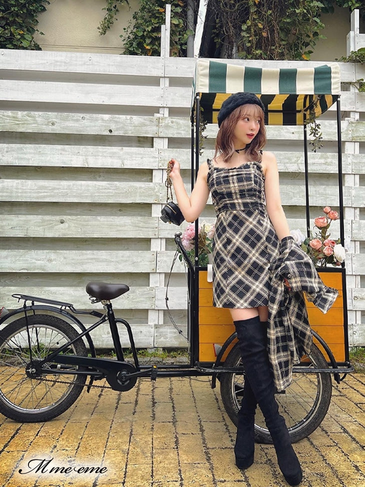 【SALE】Pearl heel knee high boots (eme10280)