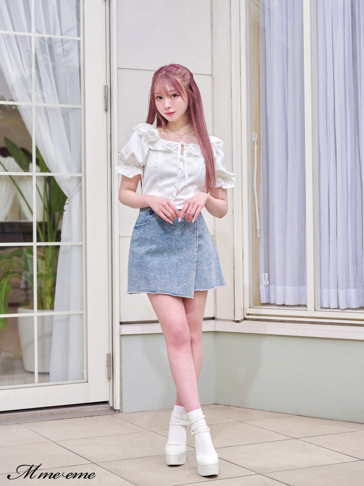 【SALE】Volume ruffle blouse (eme10304)