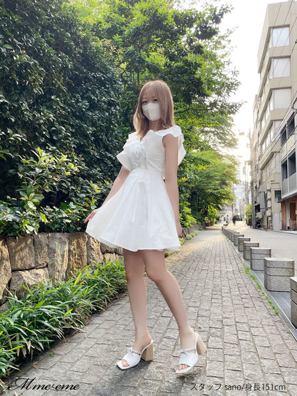 【SALE】Ribbon tweed mule (eme10312)