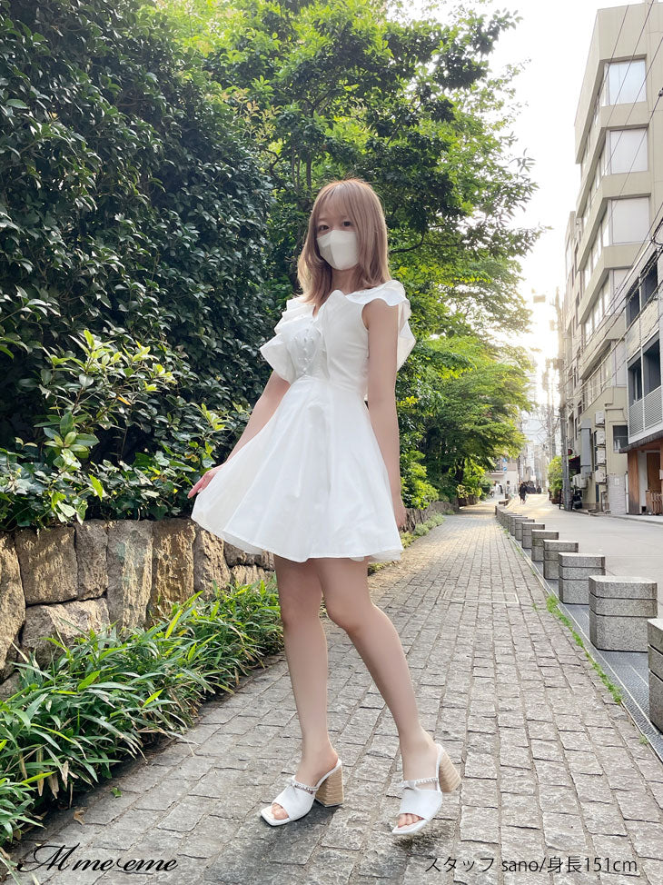 【SALE】Ribbon tweed mule (eme10312)