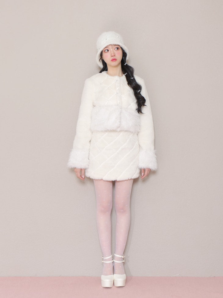 ジャケット・アウター M me eme Shine bijou fake far jacket Shine bijou fake far jacket(eme10357) – M me eme