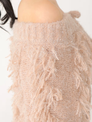 Fringe knit minionepiece(eme10534)