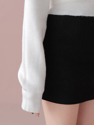 Feather ensemble knit tops(eme10366)