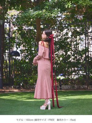 Gingham check ensemble long onepiece(eme10812)