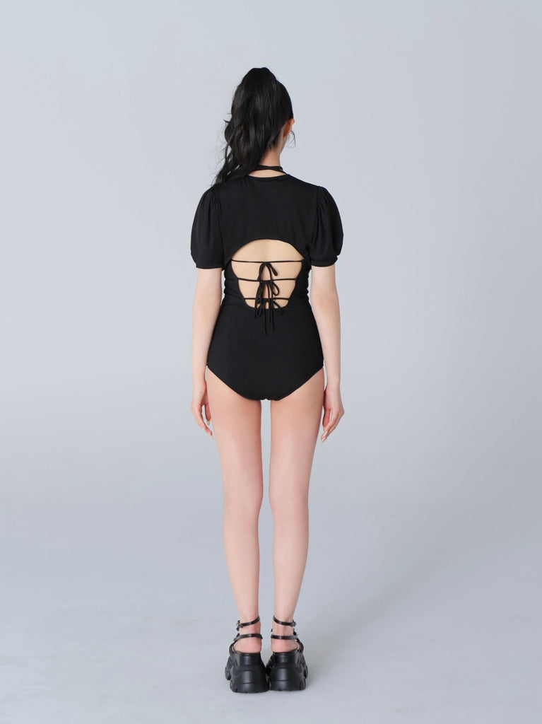 Back ribbon ensemble swimwear(eme10538)