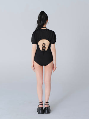 Back ribbon ensemble swimwear(eme10538)