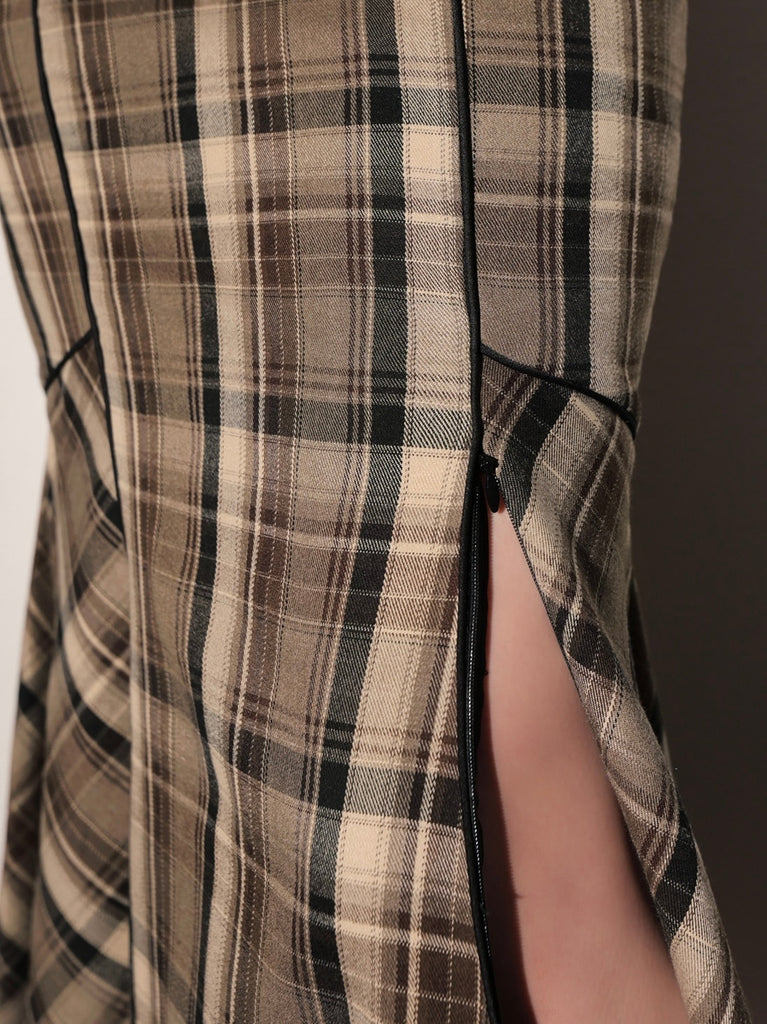 Fur sleeve mermaid onepiece(eme10718)