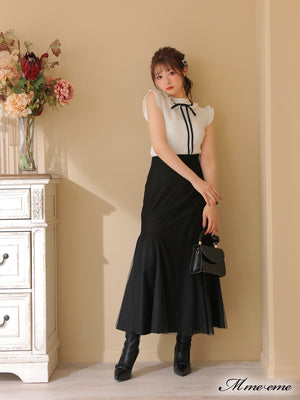 【SALE】Maid-like sleeveless knit (eme10232)