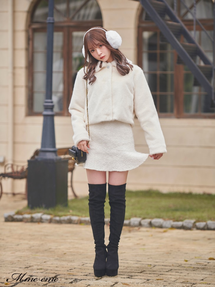 【SALE】Bijou fur coat (eme10286)