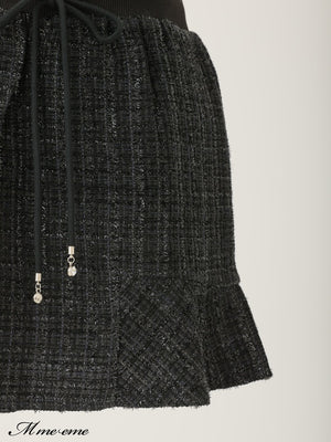 【SALE】Lame tweed mini skirt (eme10421)