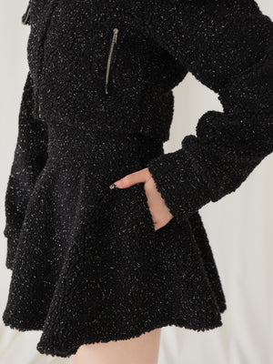 Boa flare mini skirt(eme10378)