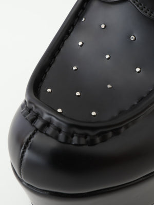 Studs leather loafer(eme10606)