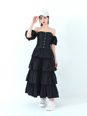 Ribbon beaded platform sneaker(eme10485)