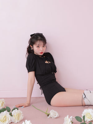 Back ribbon ensemble swimwear(eme10538)