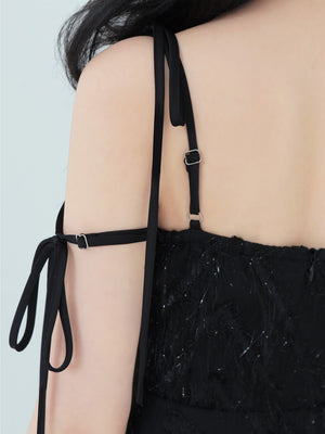 Lame fringe jacquard onepiece(eme10478)