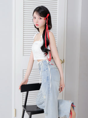 Cropped lace cami sole(eme10474)