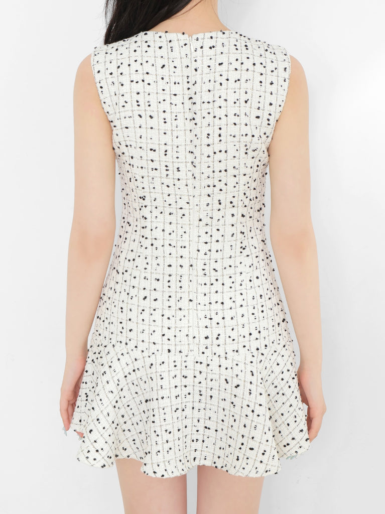 Check tweed mermaid mini onepiece(eme10545)