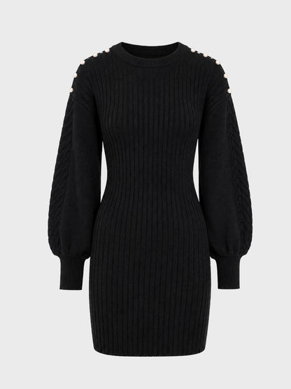 【SALE】【70％OFF】Back ribbon knit dress (eme10112)